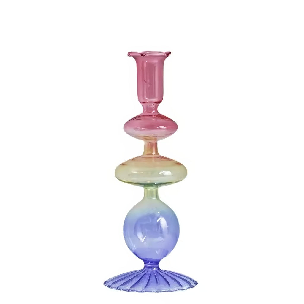 Multicolor Irregular Glass Candleholder — Decorative Vase for Considered Styling — Lifestyle 8