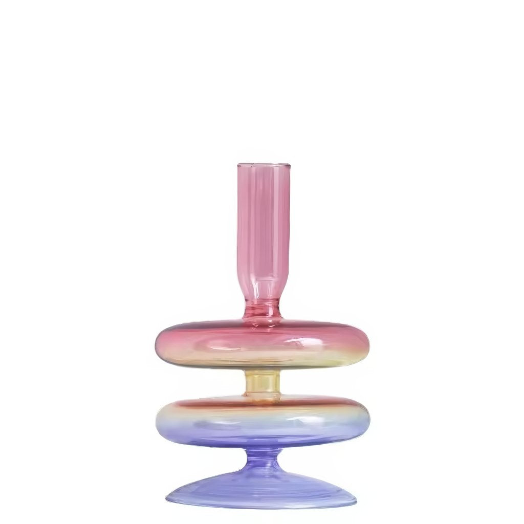 Multicolor Irregular Glass Candleholder — Decorative Vase for Considered Styling — Lifestyle 4