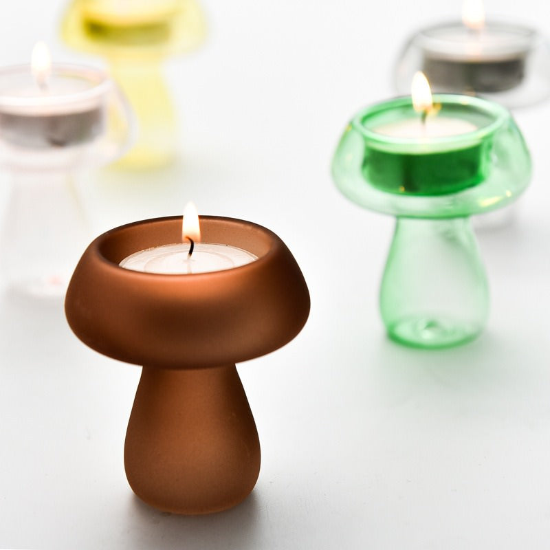 Mushroom Tealight Candle Holder — Decorative Vase for Considered Styling — Front view