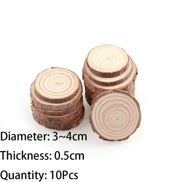 Natural Wooden Slice Coasters — Considered Home Styling