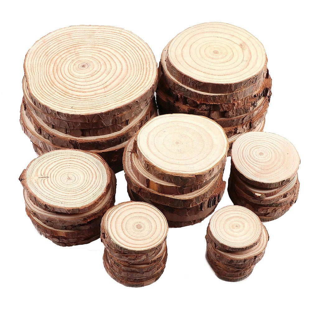 Natural Wooden Slice Coasters — Considered Home Styling