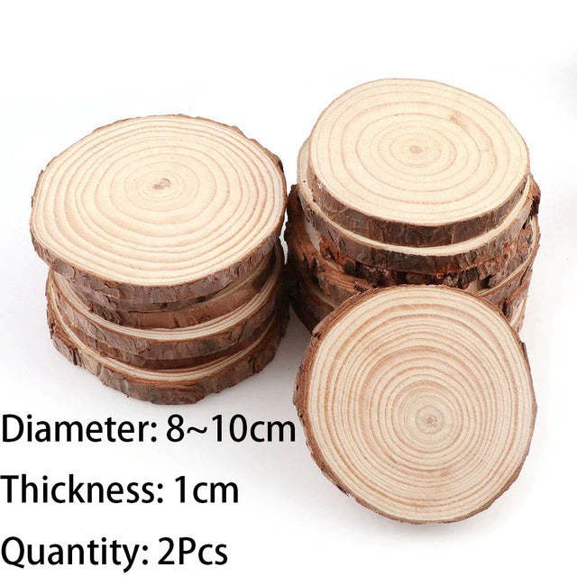 Natural Wooden Slice Coasters — Considered Home Styling