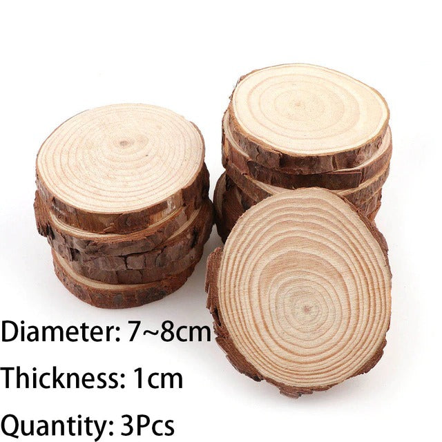 Natural Wooden Slice Coasters — Considered Home Styling