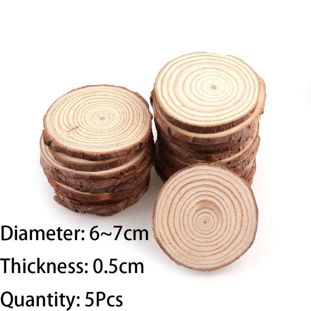 Natural Wooden Slice Coasters — Considered Home Styling