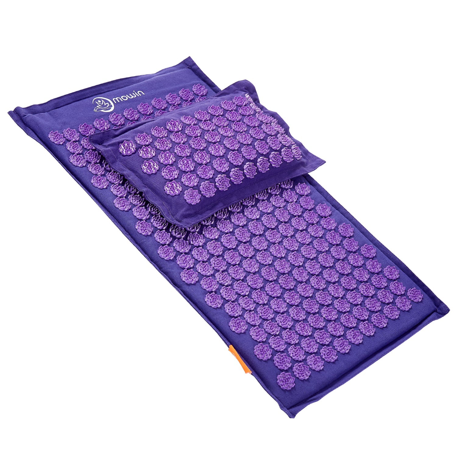 Acupressure Mat & Pillow Set with Carry Bag – Purple Spike Massage Mat for Home Relaxation