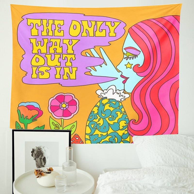 The Only Way Out Tapestry — Considered Home Styling — Detail