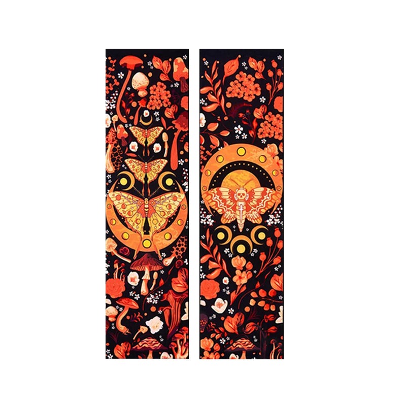 Orange Night Moth Tapestry — Considered Home Styling — Front view