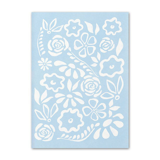 Pale Blue Flower Market Canvas Posters — Considered Home Styling — Lifestyle 3