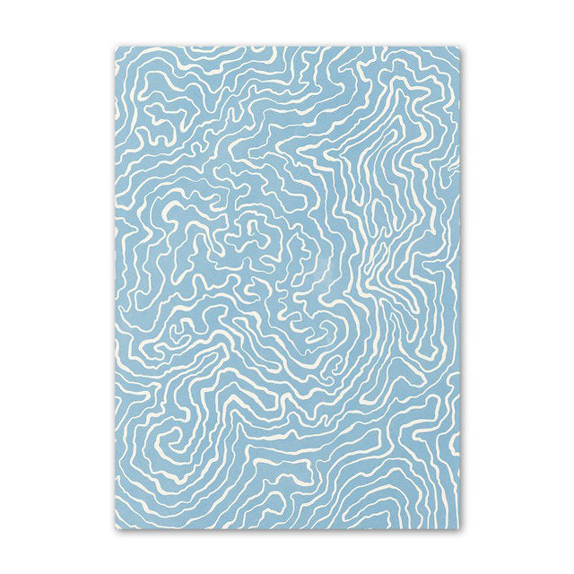 Pale Blue Flower Market Canvas Posters — Considered Home Styling — Lifestyle 7