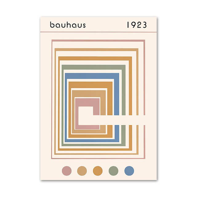 Pale Orange & Blue Gallery Wall Canvas Posters — Considered Home Styling — Lifestyle 5