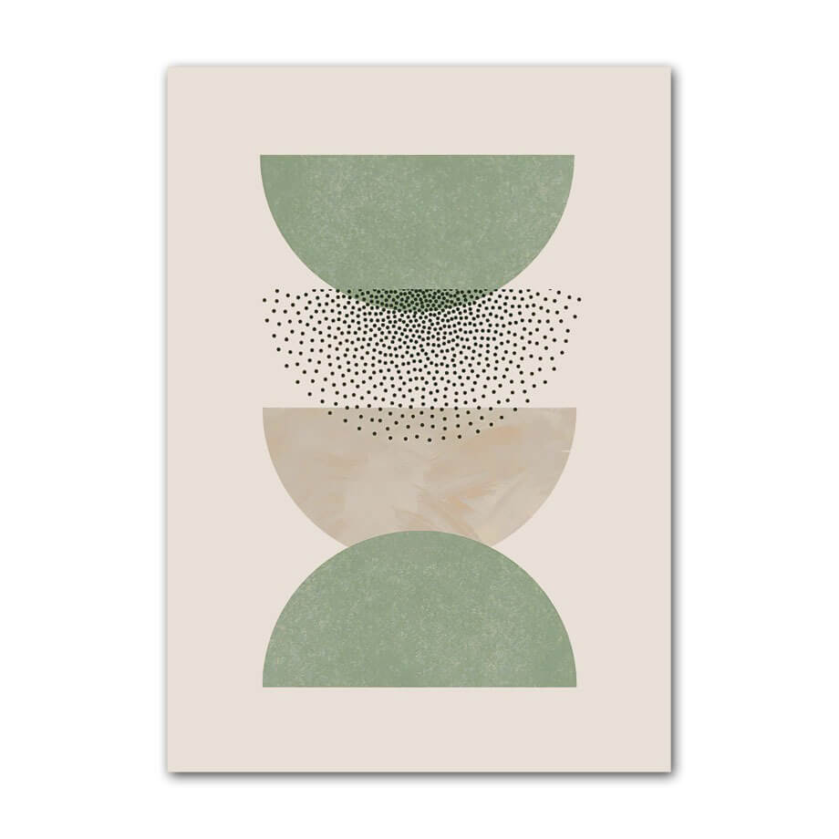 Pale Green Shapes Canvas Posters — Considered Home Styling — Lifestyle 3