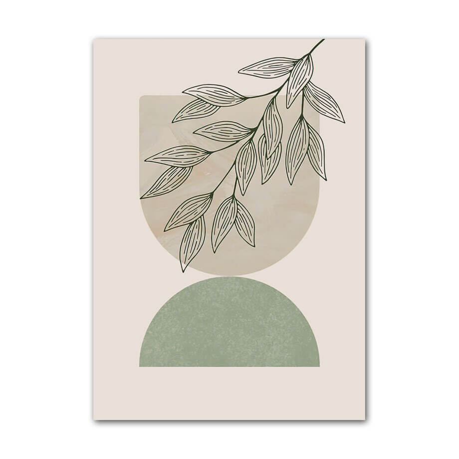 Pale Green Shapes Canvas Posters — Considered Home Styling — Lifestyle 4