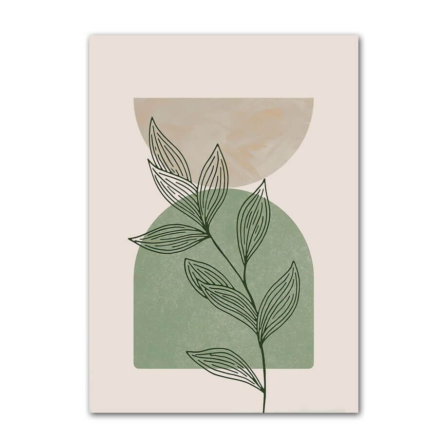Pale Green Shapes Canvas Posters — Considered Home Styling — Lifestyle 5