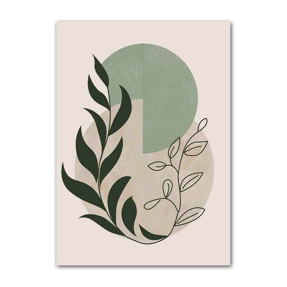 Pale Green Shapes Canvas Posters — Considered Home Styling — Lifestyle 7