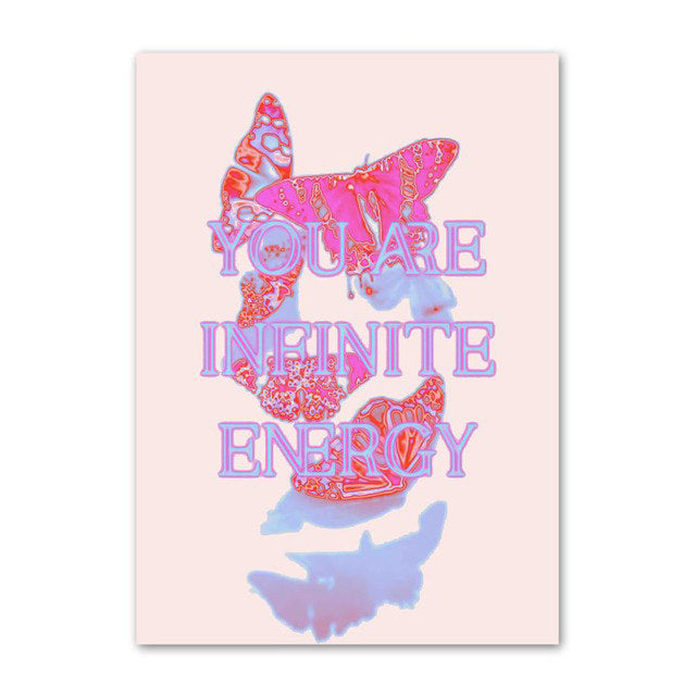 Pale Gradients and Quotes Canvas Posters — Considered Home Styling
