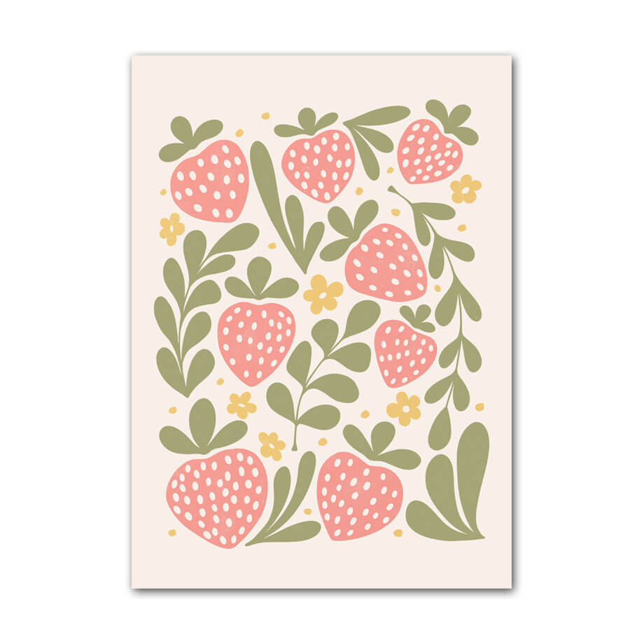 Pastel Fruits Gallery Wall Canvas Posters — Considered Home Styling — Lifestyle 3