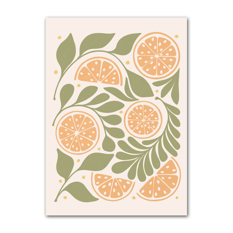 Pastel Fruits Gallery Wall Canvas Posters — Considered Home Styling — Lifestyle 4