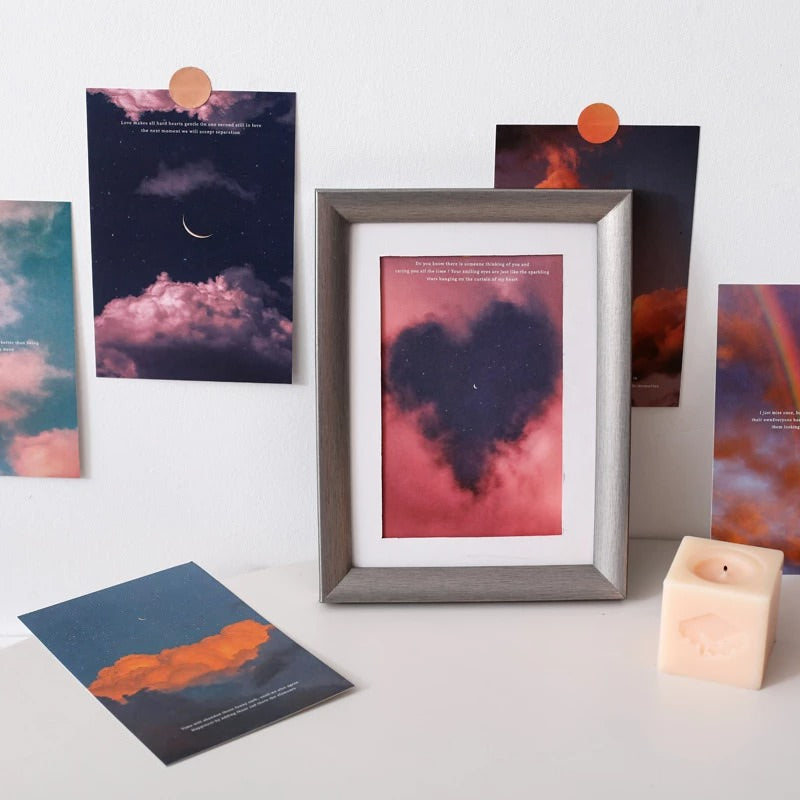 Twilight Pastel Clouds Wall Collage Prints — Considered Home Styling — Lifestyle 1