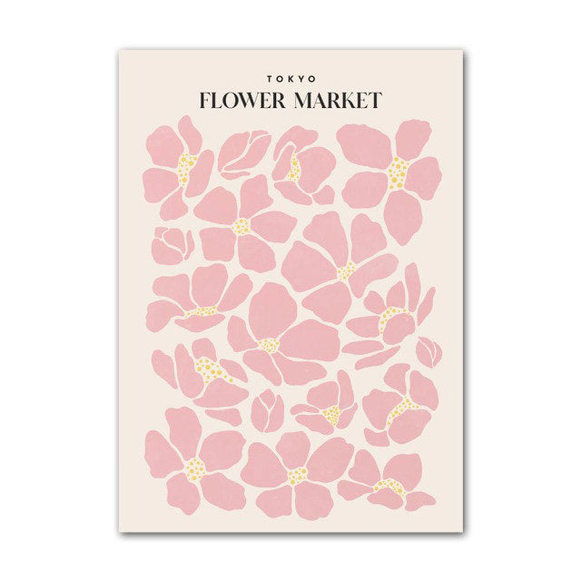 Pastel Flower Market Canvas Posters — Considered Home Styling — Lifestyle 6
