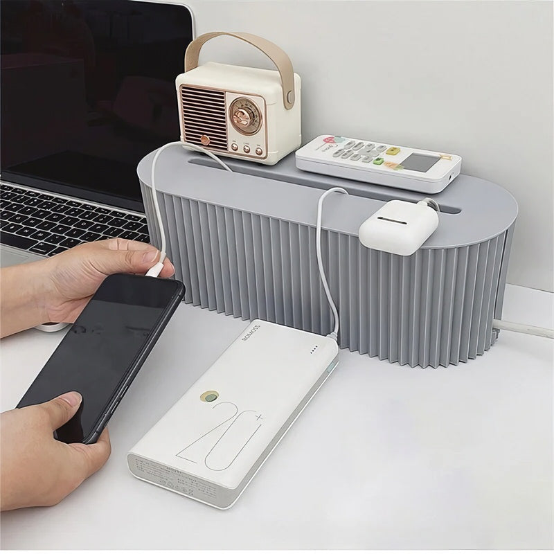 Pleated Extension Board Wire Organizer — Considered Home Styling