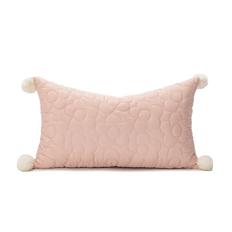 Tufted Pastel Tulip Cushion Cover — Soft Textured Pillow for Bedroom Layering — Lifestyle 5