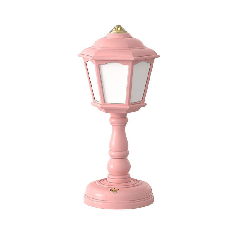 Pastel Mini Retro Street Lamp — Warm LED Mood Lighting for Bedside — Lifestyle 3