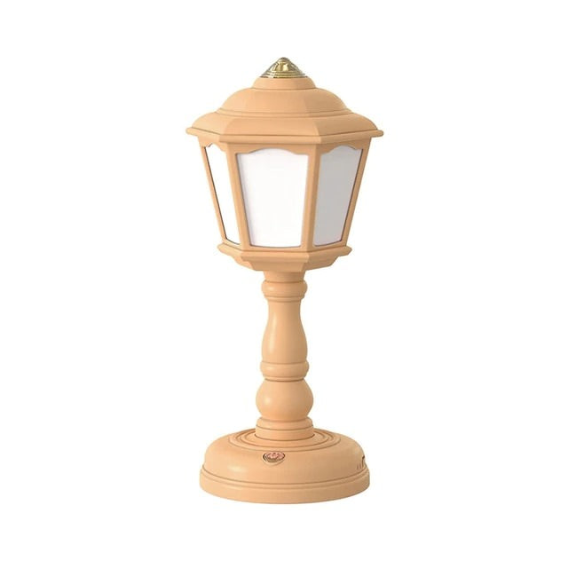 Pastel Mini Retro Street Lamp — Warm LED Mood Lighting for Bedside — Lifestyle 4