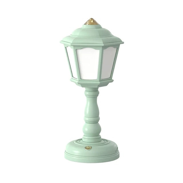 Pastel Mini Retro Street Lamp — Warm LED Mood Lighting for Bedside — Lifestyle 5