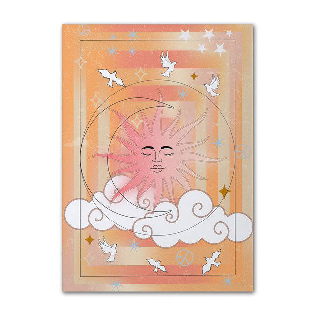 Pastel Beige Gradients Canvas Posters — Considered Home Styling — Lifestyle 3