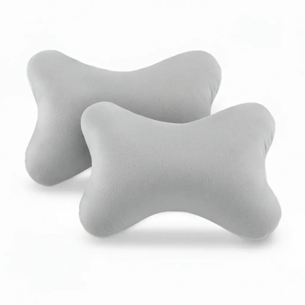 Travel Comfort Pillow Set - 2 Pack, Compact Sleep Support in Beige, Black, Grey, Coffee - 8x12" (20x30cm) — Lifestyle 9