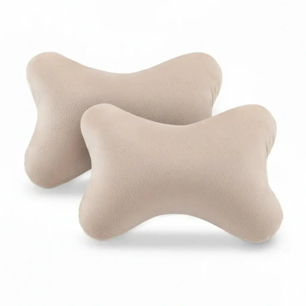 Travel Comfort Pillow Set - 2 Pack, Compact Sleep Support in Beige, Black, Grey, Coffee - 8x12" (20x30cm) — Lifestyle 10