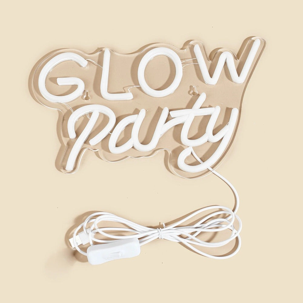 Glow Party Blue & Pink LED Neon Sign — Lifestyle 2