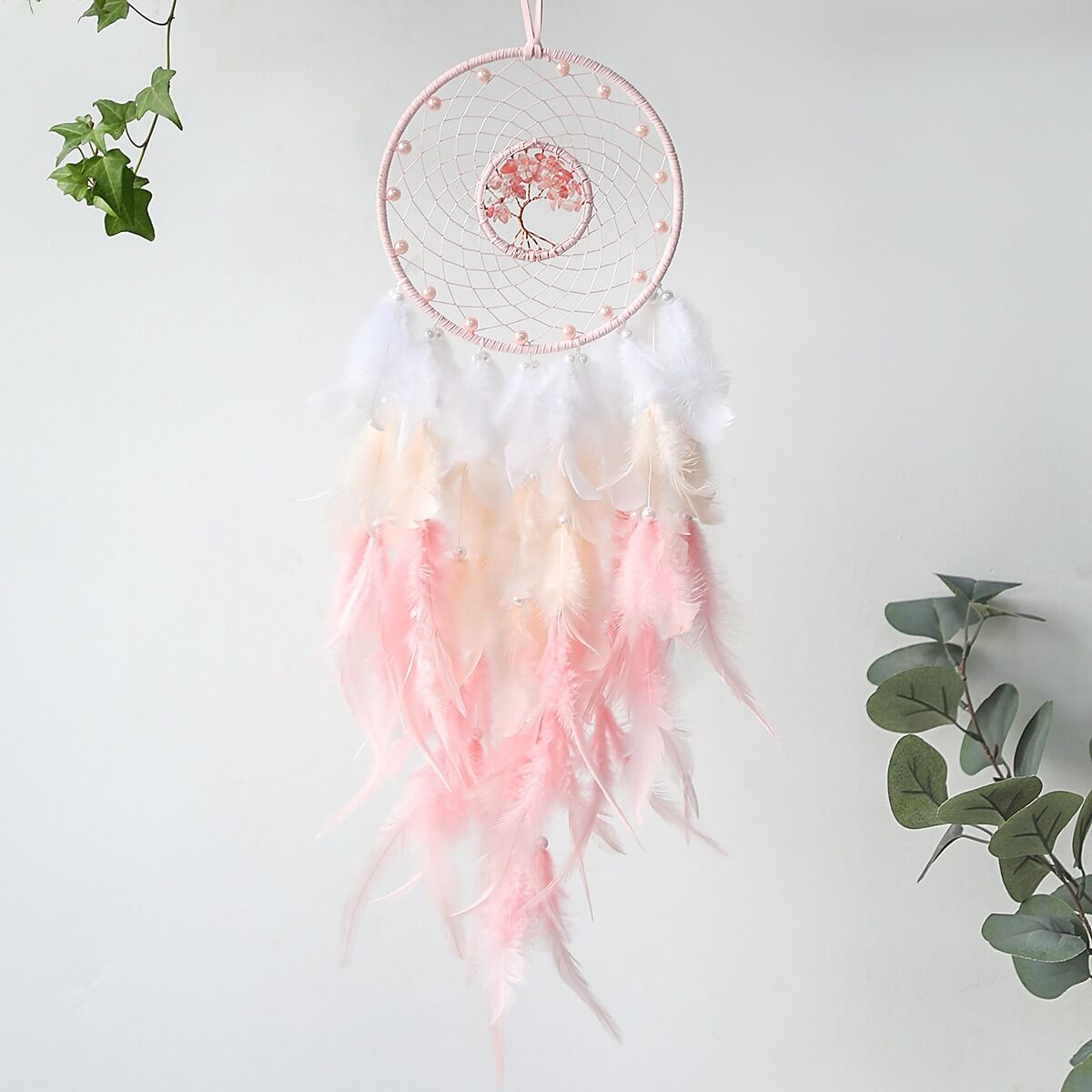 Pink Feather Dream Catcher — Considered Home Styling — Lifestyle 3