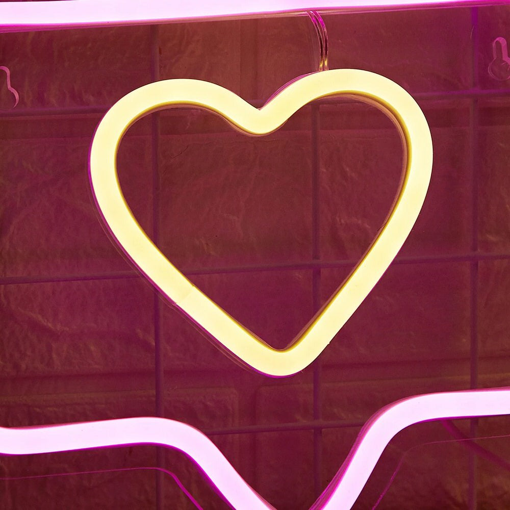 Like Button LED Neon Sign — Warm LED Mood Lighting for Bedside — Detail