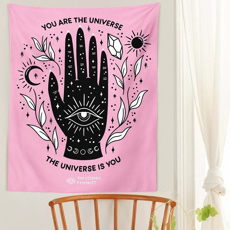 Magic Hand Pink Tapestry — Considered Home Styling — Detail