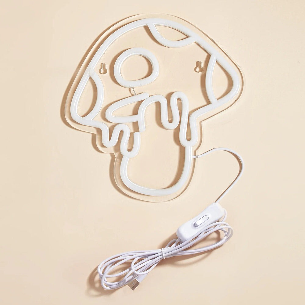 Pink Trippy Mushroom LED Neon Sign — Lifestyle 3