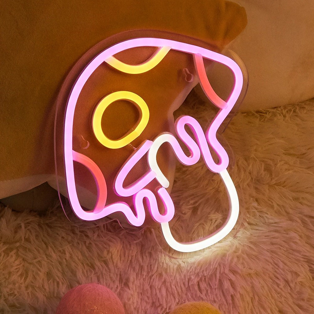 Pink Trippy Mushroom LED Neon Sign — Front view