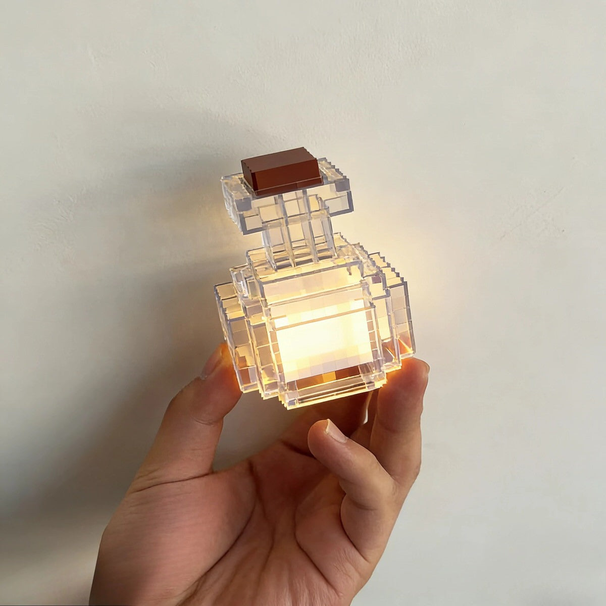 Pixel Potion Bottle Touch Night Light — Warm LED Mood Lighting for Bedside — Lifestyle 1