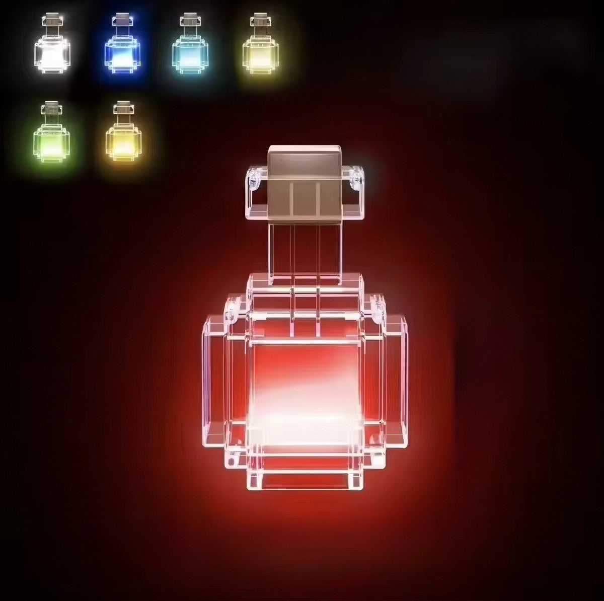 Pixel Potion Bottle Touch Night Light — Warm LED Mood Lighting for Bedside — Lifestyle 4