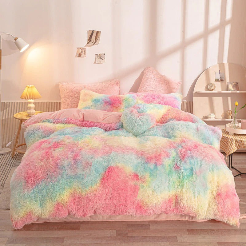 Soft Plush Bedding Set — Soft-Touch Cotton Duvet & Pillowcases — Front view