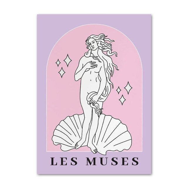 Pastel Purple Art Canvas Posters — Considered Home Styling — Lifestyle 4