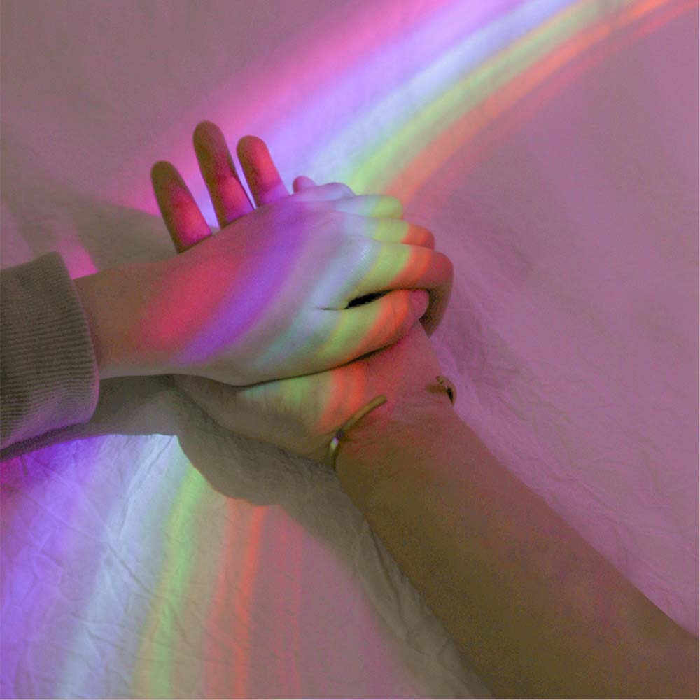 Rainbow Shell Table Lamp — Warm LED Mood Lighting for Bedside — Detail