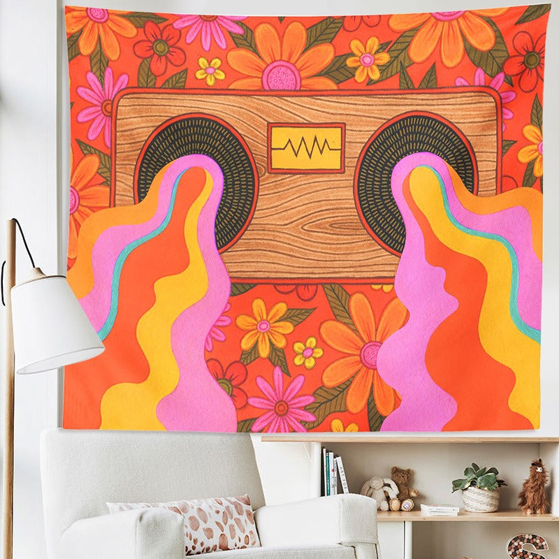 Rainbow Vibes Tapestry — Considered Home Styling — Lifestyle 1