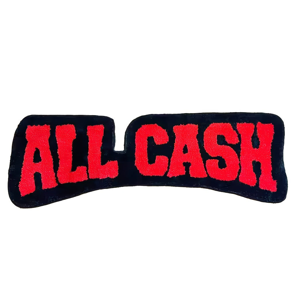All Cash Tufted Accent Rug — Soft Accent Rug for Bedroom Layering — Front view