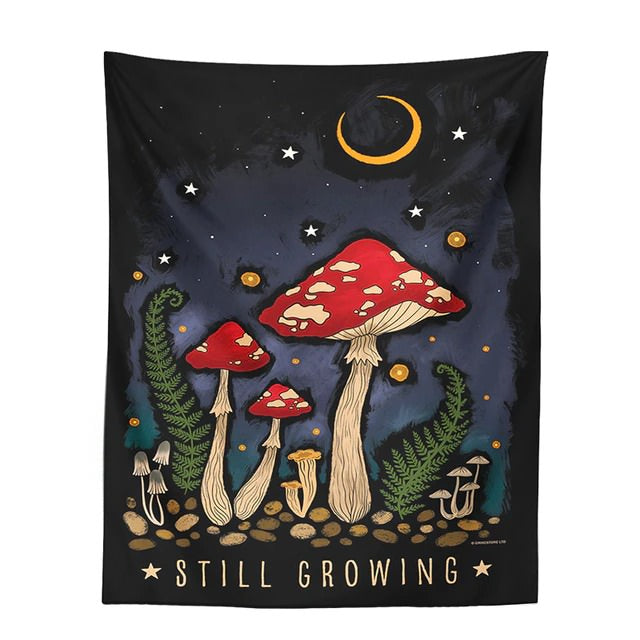 Still Growing Mushroom Tapestry — Considered Home Styling