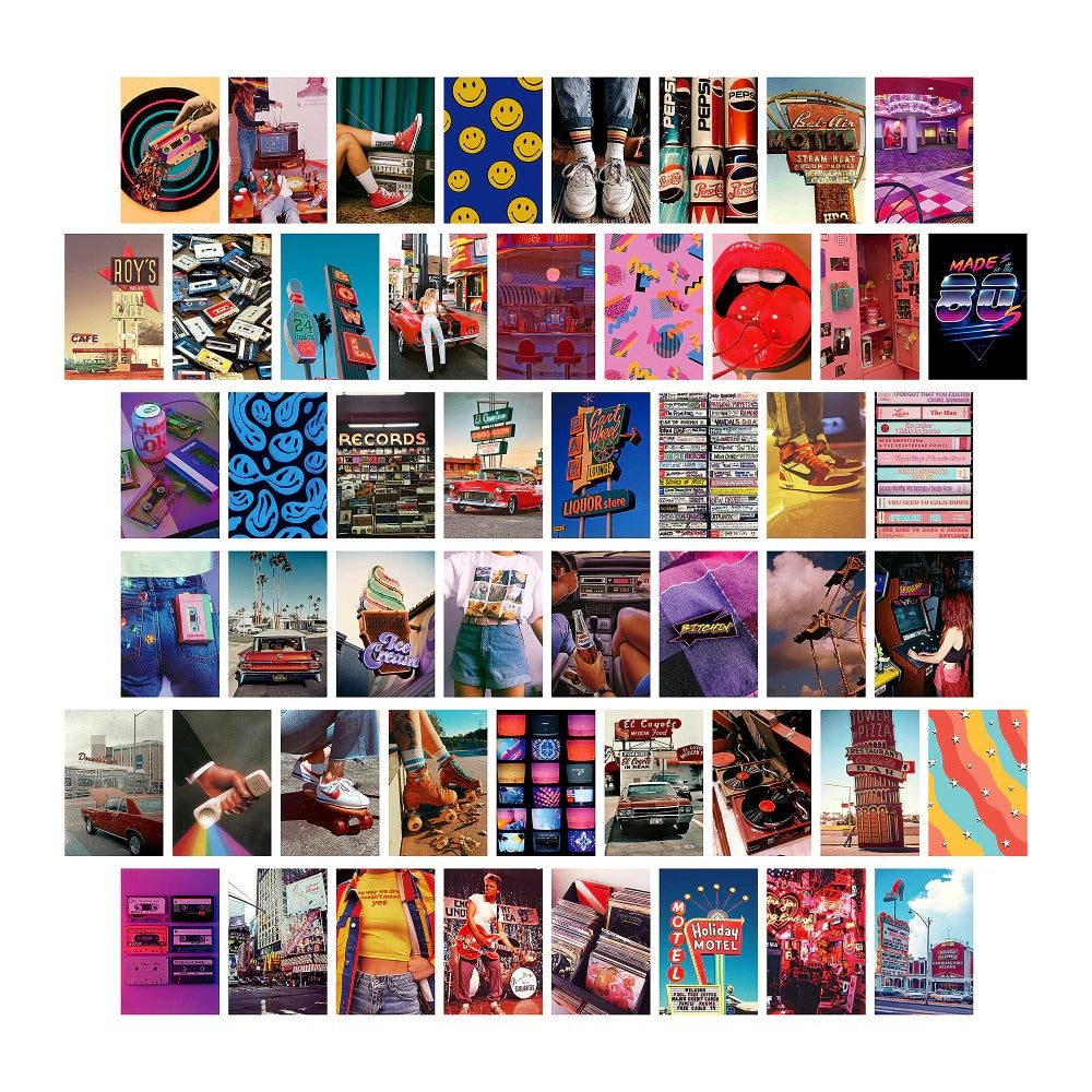 70s Indie Wall Collage Cards — Considered Home Styling — Front view