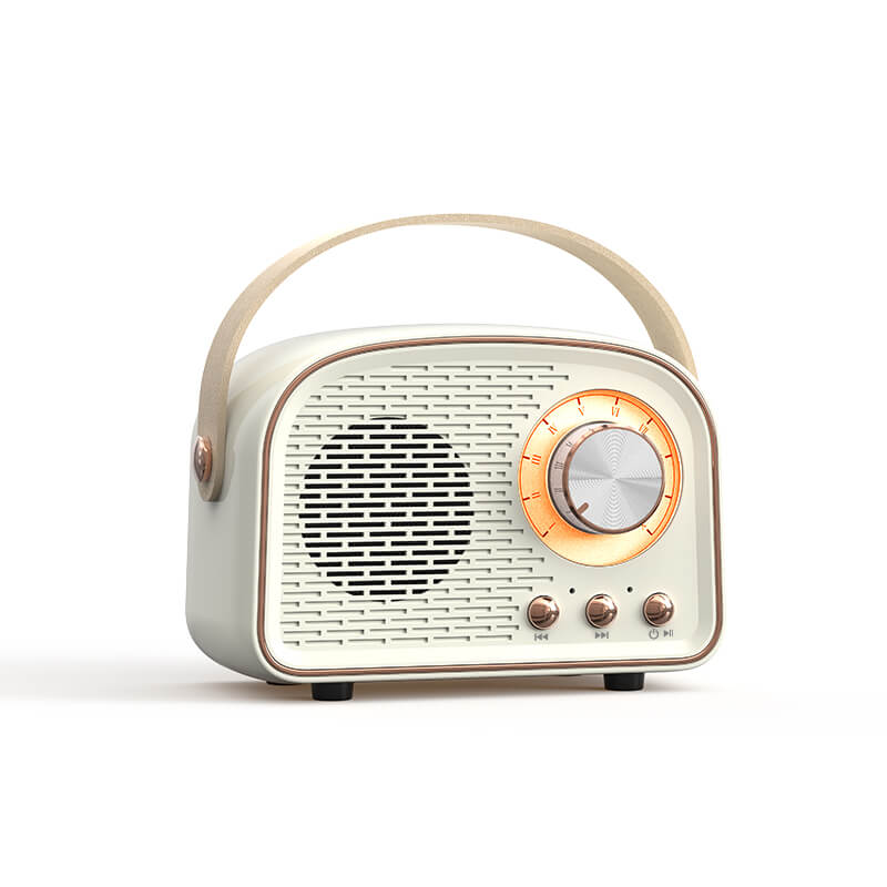 Retro Rounded Radio Bluetooth Speaker — Considered Home Styling — Front view