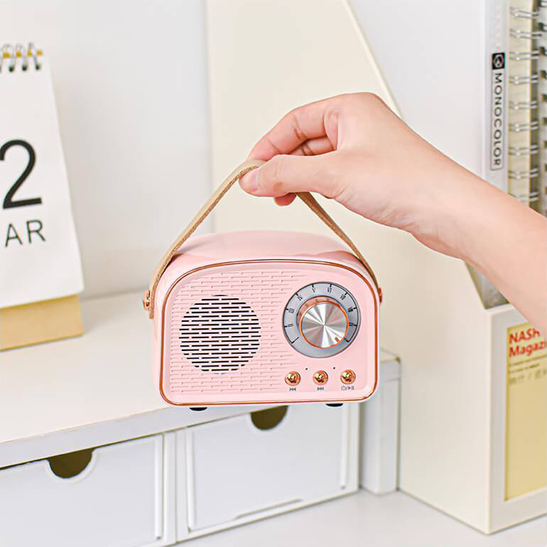Retro Rounded Radio Bluetooth Speaker — Considered Home Styling — Lifestyle 3