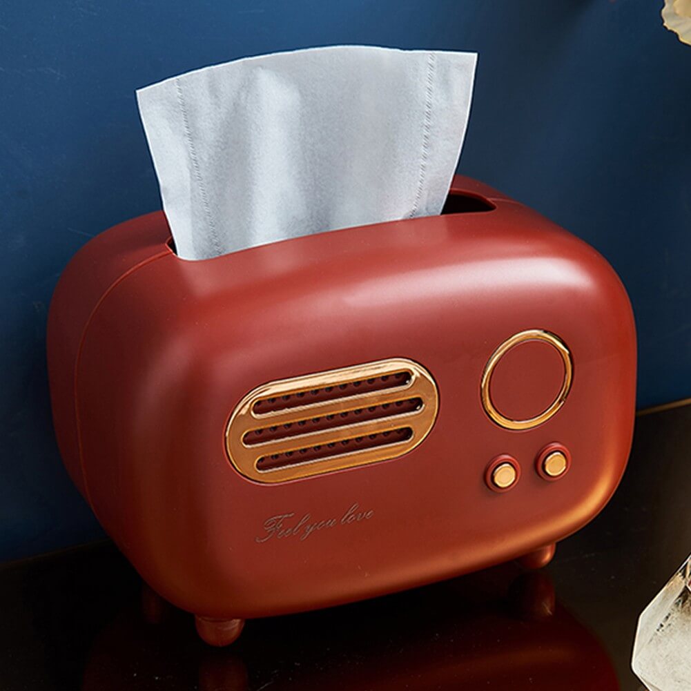 Vintage Radio Tissue Holder — Considered Home Styling — Lifestyle 4