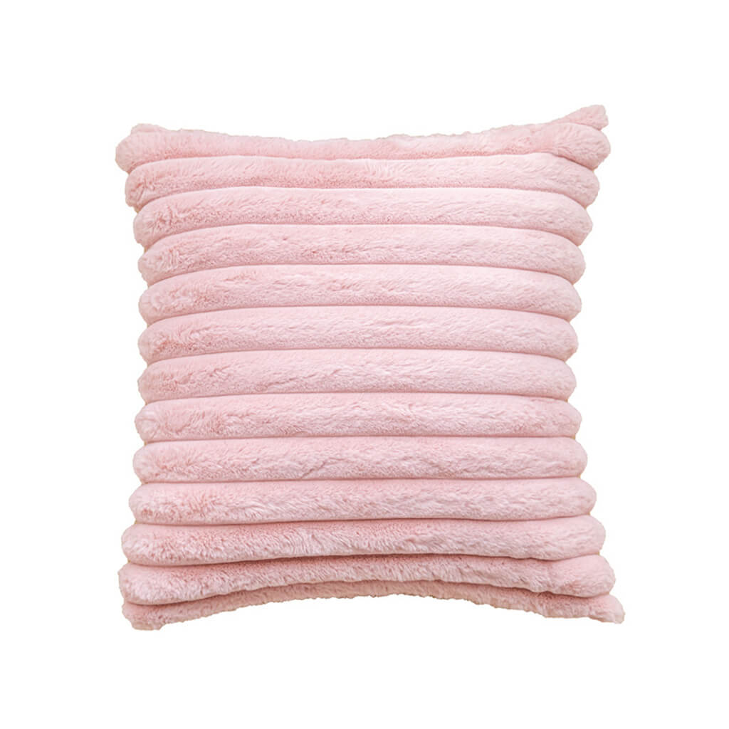 Ribbed Velvet Cushion Cover — Soft Plush Cover for Layered Bedding — Lifestyle 4